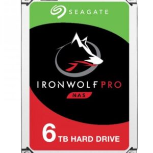 Seagate-ST6000NE000-Seagate 6TB 3.5" IronWolf Pro NAS ST6000NE000 7200 RPM 256MB Cache SATA 6.0Gb/s 5 Yrs Warranty