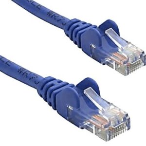 8ware-KO820U-0.25-8ware CAT5e Cable 25cm / 0.25m - Blue Color Premium RJ45 Ethernet Network LAN UTP Patch Cord 26AWG CU Jacket