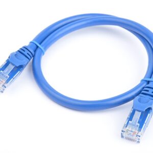 8ware-PL6A-0.5BLU-8Ware CAT6A Cable 0.5m (50cm) - Blue Color RJ45 Ethernet Network LAN UTP Patch Cord Snagless