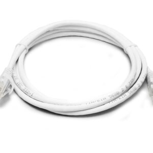 8ware-PL6A-0.5WH-8Ware CAT6A Cable 0.5m (50cm) - White Color RJ45 Ethernet Network LAN UTP Patch Cord Snagless