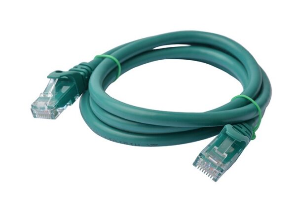 8ware-PL6A-1GRN-8Ware CAT6A Cable 1m - Green Color RJ45 Ethernet Network LAN UTP Patch Cord Snagless