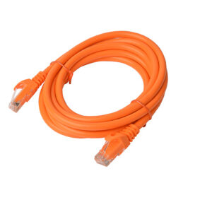 8ware-PL6A-3ORG-8Ware CAT6A Cable 3m - Orange Color RJ45 Ethernet Network LAN UTP Patch Cord Snagless