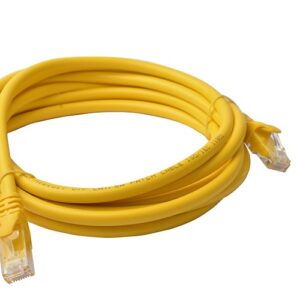 8ware-PL6A-3YEL-8Ware CAT6A Cable 3m - Yellow Color RJ45 Ethernet Network LAN UTP Patch Cord Snagless