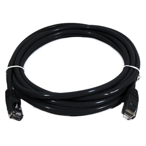 8ware-PL6A-5BLK-8Ware CAT6A Cable 5m - Black Color RJ45 Ethernet Network LAN UTP Patch Cord Snagless