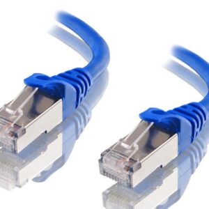 Astrotek-AT-RJ45BLUF6A-0.5M-Astrotek CAT6A Shielded Ethernet Cable 50cm/0.5m Blue Color 10GbE RJ45 Network LAN Patch Lead S/FTP LSZH Cord 26AWG