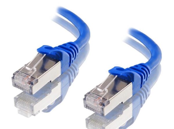 Astrotek-AT-RJ45BLUF6A-0.5M-Astrotek CAT6A Shielded Ethernet Cable 50cm/0.5m Blue Color 10GbE RJ45 Network LAN Patch Lead S/FTP LSZH Cord 26AWG