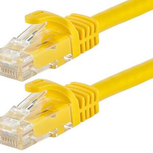 Astrotek-AT-RJ45YELU6-05M-Astrotek CAT6 Cable 0.5m/50cm - Yellow Color Premium RJ45 Ethernet Network LAN UTP Patch Cord 26AWG  CU