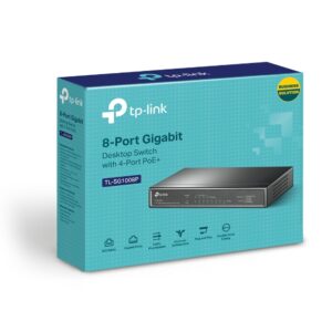 TP-LINK-TL-SG1008P-TP-Link TL-SG1008P 8-Port Gigabit Desktop Unmanaged Switch with 4-Port PoE 53W IEEE 802.3af