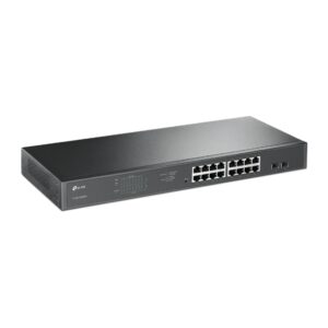 TP-LINK-TL-SG1218MPE-TP-Link TL-SG1218MPE 16-Port Gigabit Easy Smart PoE+ Switch with 2 SFP Slots