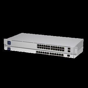 Ubiquiti-USW-24-Ubiquiti UniFi 24 port Managed Gigabit Switch - 24x Gigabit Ethernet Ports