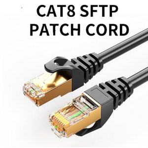 8ware-CAT8-R-0.5GRY-8Ware CAT8 Cable 0.5m (50cm) - Grey Color RJ45 Ethernet Network LAN UTP Patch Cord Snagless