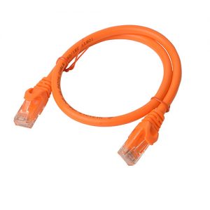 8ware-PL6A-0.5ORG-8Ware CAT6A Cable 0.5m (50cm) - Orange Color RJ45 Ethernet Network LAN UTP Patch Cord Snagless