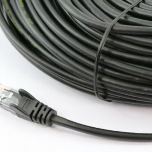 8ware-PL6A-20BLK-8Ware CAT6A Cable 20m - Black Color RJ45 Ethernet Network LAN UTP Patch Cord Snagless