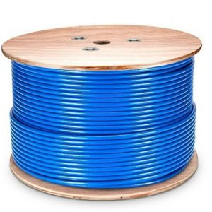 Astrotek-ATP-BLUF6-305M-Astrotek CAT6 FTP Cable 305m Roll - Blue Full 0.55mm Copper Solid Wire Ethernet LAN Network 23AWG 0.55cu Solid 2x4p PVC Jacket