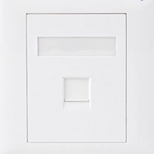 Astrotek-ATP-SC-5E-1-Astrotek CAT5e RJ45 Wall Face Plate 86x86mm 1 Port Socket Kit