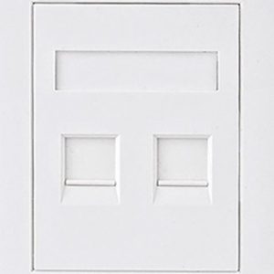 Astrotek-ATP-SC-6-2-Astrotek CAT6 RJ45 Network Wall Face Plate Outlets 86x86mm 2 Port Socket Kit LS