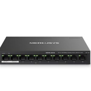 TP-LINK-MS110P-Mercusys MS110P 10-Port 10/100Mbps Desktop Switch with 8-Port PoE+