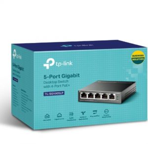 TP-LINK-TL-SG1005LP-TP-Link TL-SG1005LP 5-Port Gigabit Desktop Switch with 4-Port PoE+