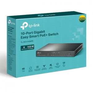 TP-LINK-TL-SG1210MPE-TP-Link TL-SG1210MPE 10-Port Gigabit Easy Smart Switch with 8-Port PoE+PORT: 8× Gigabit PoE+ Ports