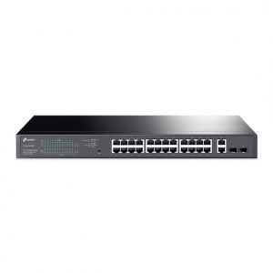 TP-LINK-TL-SG1428PE-TP-Link TL-SG1428PE 28-Port Gigabit Easy Smart Switch with 24-Port PoE+ 32xVLAN 56Gbps Switching Capacity Rack Mountable