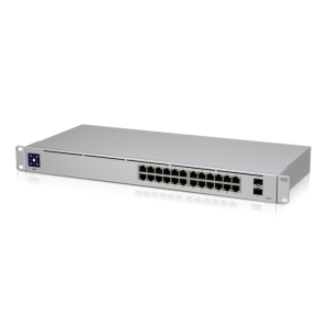 Ubiquiti-USW-24-Ubiquiti UniFi 24 port Managed Gigabit Switch - 24x Gigabit Ethernet Ports