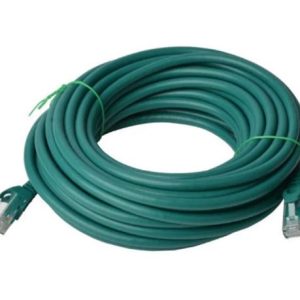 8ware-PL6A-15GRN-8Ware CAT6A Cable 15m - Green Color RJ45 Ethernet Network LAN UTP Patch Cord Snagless