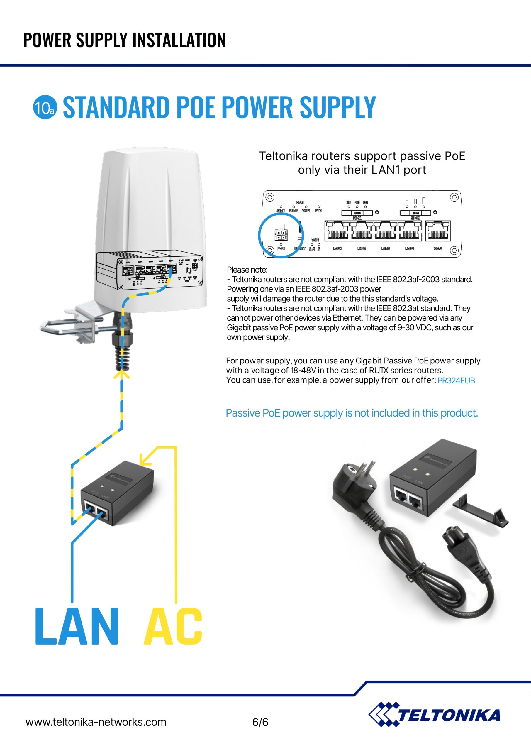 Teltonika | Teltonika OUTDOOR LTE  5G/WI-FI/GPS ANTENNA FOR RUTX50  RUTM50 routers | PR1ICA70 - Image 8