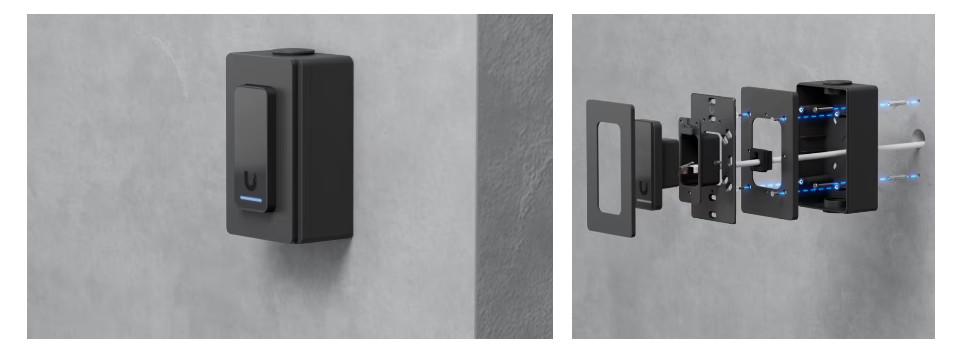Ubiquiti | Ubiquiti Reader Junction Box, Black,For UniFi Access Readers  Intercom Viewers, Support Flat Surface Mounting  Attachment to 3/4