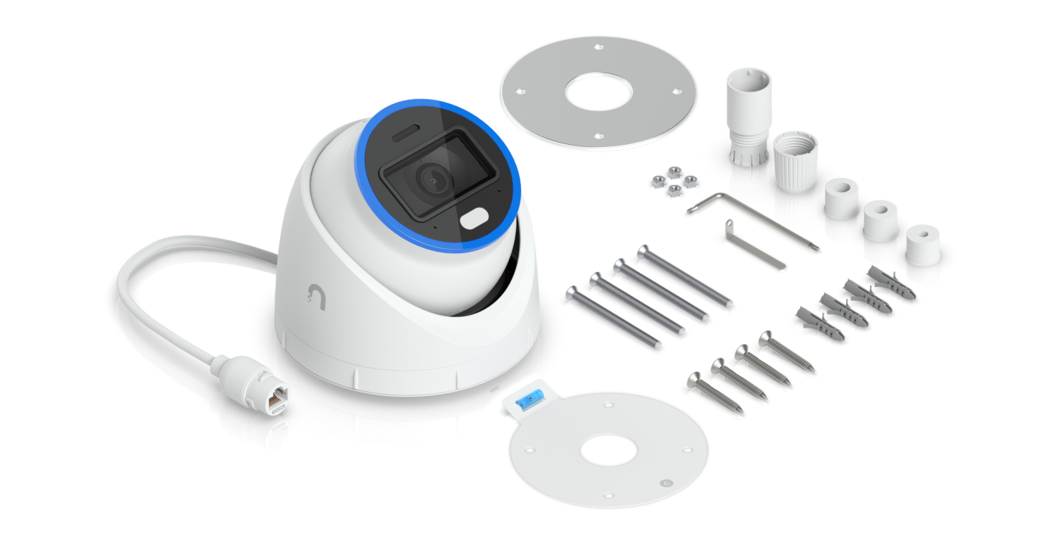 Ubiquiti | Ubiquiti AI Turret, Black, All-weather,Vandal-proof 4K PoE+ Turret Camera, Enhanced AI Capabilities  IR, Visible LEDs for Night Vision,Incl | UVC-AI-Turret-B - Image 1