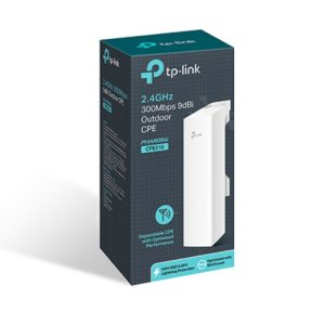 TP-LINK-CPE210-TP-Link CPE210 2.4GHz 300Mbps 9dBi Outdoor CPE Access Point 27dBm 5km Passive PoE MIMO antenna