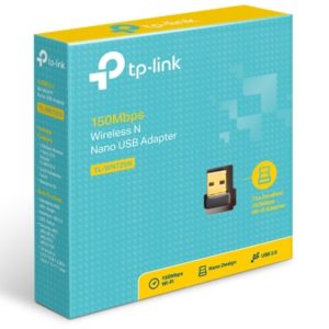 TP-LINK-TL-WN725N-TP-Link TL-WN725N N150 Nano Wireless N USB Adapter 2.4GHz (150Mbps) 1xUSB2 802.11bgn Internal Antenna miniature design for Notebook Laptop