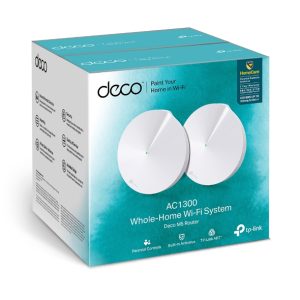 TP-LINK-Deco M5(2-pack)-TP-Link Deco M5 (2-Pack) Whole Home Mesh Wi-Fi 1300Mbps System