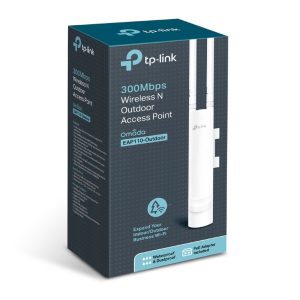TP-LINK-EAP110-Outdoor-TP-Link EAP110 Outdoor Omada 300Mbps Wireless N Outdoor Access Point 1xRJ45 Passive PoE 2*5dBi External Omni waterproof Antenna Pole/Wall Mount