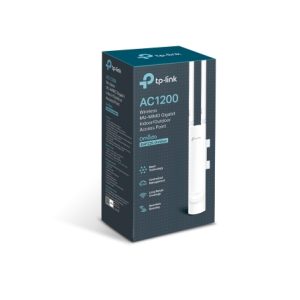 TP-LINK-EAP225-Outdoor-TP-Link EAP225-Outdoor Omada AC1200 1200Mbps Wireless MU-MIMO Gigabit Indoor/Outdoor Access Point Passive PoE Weatherproof High Gain Long Range Ant.