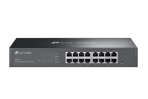 TP-LINK-ES216G-TP-Link ES216G Omada 16-Port Gigabit Easy Managed Switch