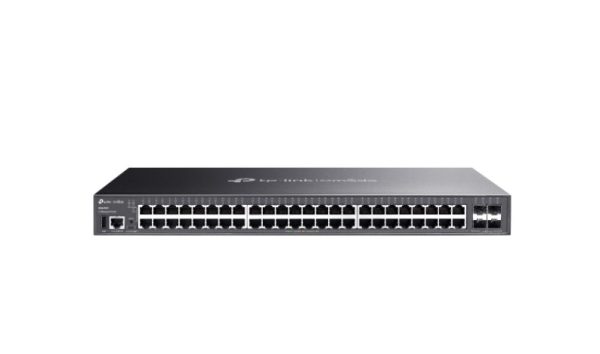 TP-LINK-SG5452X-TP-Link SG5452X Omada 48-Port Gigabit Stackable Lite L3 Managed Switch with 4× 10G Slots