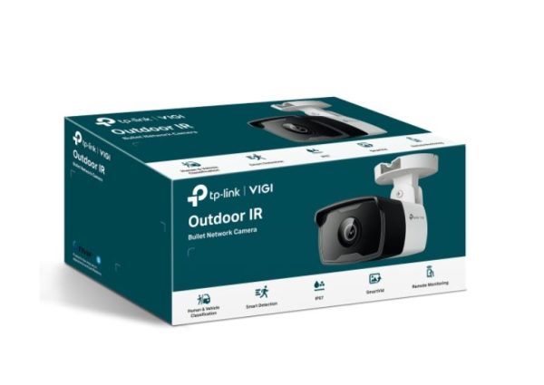 TP-LINK-VIGI C340I(6mm)-TP-Link VIGI 4MP C340I(6mm) Outdoor IR Bullet Network Camera