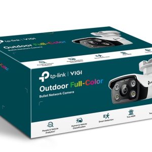 TP-LINK-VIGI C350(2.8mm)-TP-Link VIGI 5MP C350(2.8mm) Full-Colour Bullet Network Camera 2.8mm Lens
