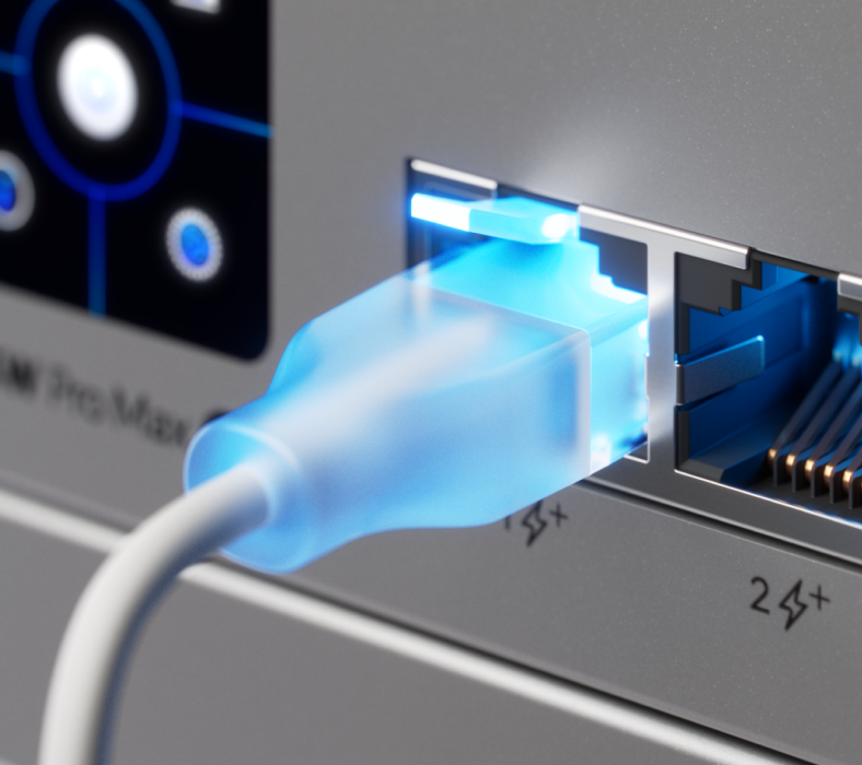 Ubiquiti | Ubiquiti UniFi Etherlighting Patch Cable, Length 8M, White, Nano-thin patch cable with 10 GbE support, designed to showcase Etherlighting effects. | UACC-Cable-Patch-EL-8M-W - Image 4