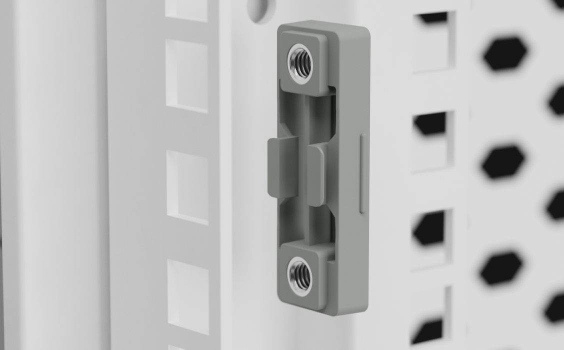 Ubiquiti | Ubiquiti Precision Rack Mount Kit, 20-Pack, 1U Snap-In Inserts With Two Vertically Aligned Cage Nuts Designed To Ensure Uniform Rack Installations. | UACC-Rack-PM-Kit-D - Image 1
