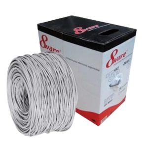 8ware-CAT5-ES100-8Ware Cat5E 100m Solid Copper Cable Roll on Box with Dispenser 24AWG 10/100 8-core Oxygen-free Copper 4 Pairs Unshielded White