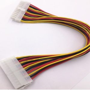 8ware-CB8W-24PIN-EXT-8ware 24 Pin ATX Power Supply Extension Cable Sleeved 30cm Male to Female (20+4 Pin) Power Supply to Motherboard