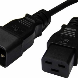 8ware-RC-3084-010-8Ware 1m Power Extension Cable Lead 15A IEC C19 to IEC C20 Male to Female for UPS PDU PC Servers Rack-mount Power Distribution Units