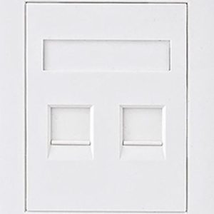 Astrotek-ATP-SC-5E-2-Astrotek CAT5e RJ45 Network Wall Face Plate 86x86mm 2 Port Socket Kit