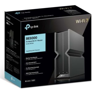 TP-LINK-Archer BE550-TP-Link Archer BE550 BE9300 Tri-Band Wi-Fi 7 Router (WIFI7) 574 Mbps at 2.4 GHz + 2880 Mbps at 5 GHz + 5760 Mbps at 6