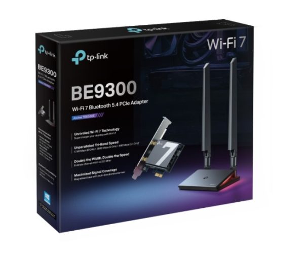TP-LINK-Archer TBE550E-TP-Link Archer TBE550E BE9300 Wi-Fi 7 Bluetooth 5.4 PCIe Adapter