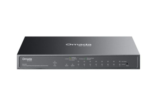 TP-LINK-ES210GP-TP-Link ES210GP Omada 10-Port Gigabit Easy Managed Switch with 8-Port PoE+