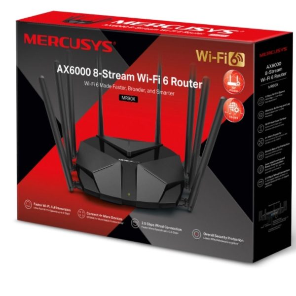 TP-LINK-MR90X-Mercusys MR90X AX6000 8-Stream Wi-Fi 6 Router