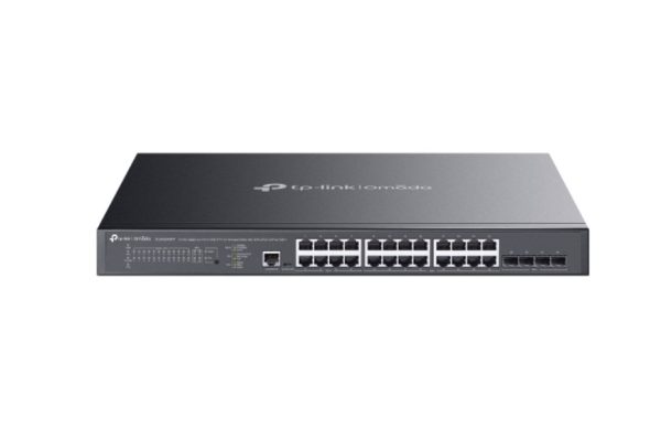 TP-LINK-SG3428XMPP-TP-Link SG3428XMPP Omada 24-Port Gigabit and 4-Port 10GE SFP+ L2+ Managed Switch with 16-Port PoE+  8-Port PoE++