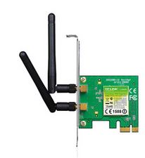 TP-LINK-TL-WN881ND-TP-Link TL-WN881ND N300 Wireless N PCI Express Adapter 2.4GHz (300Mbps) 802.11bgn 2x2dBi Detachable Omni Antennas MIMO with Low Profile Bracket